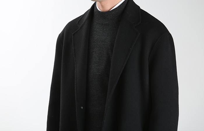 [Wool100%] Half neck sweater - 3 color