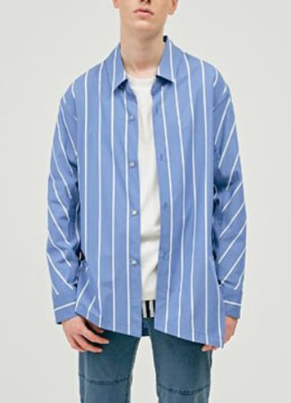 Front diagonal stripe shirts- 2 color