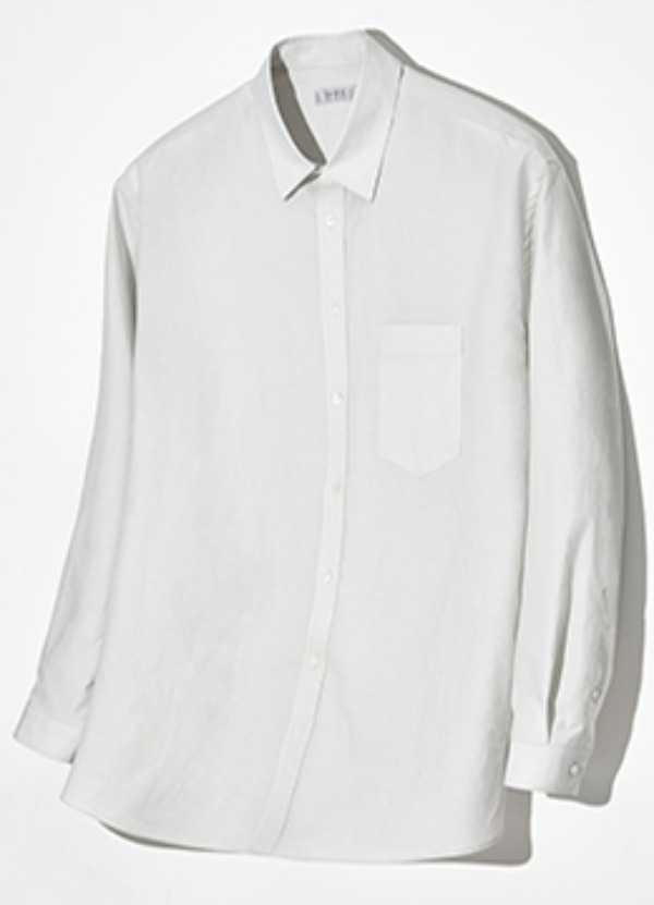 Cotton 80/1 typewriter cloth resilient finish signature shirts - milk white