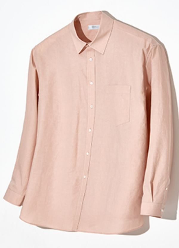 Cotton 80/1 typewriter cloth resilient finish signature shirts - dusty pink