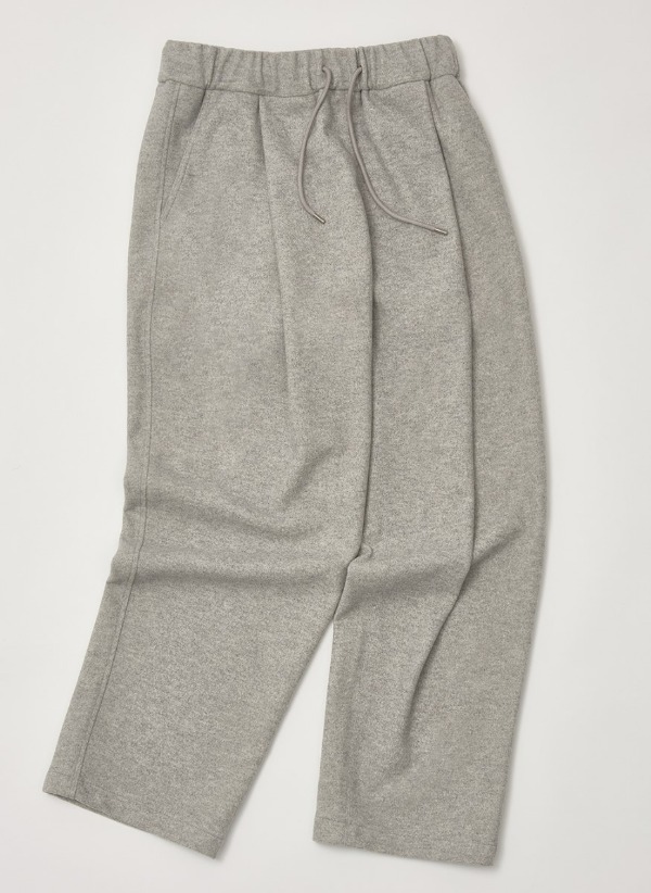 Drawstring  one tuck wide pants - Gray [품절임박]