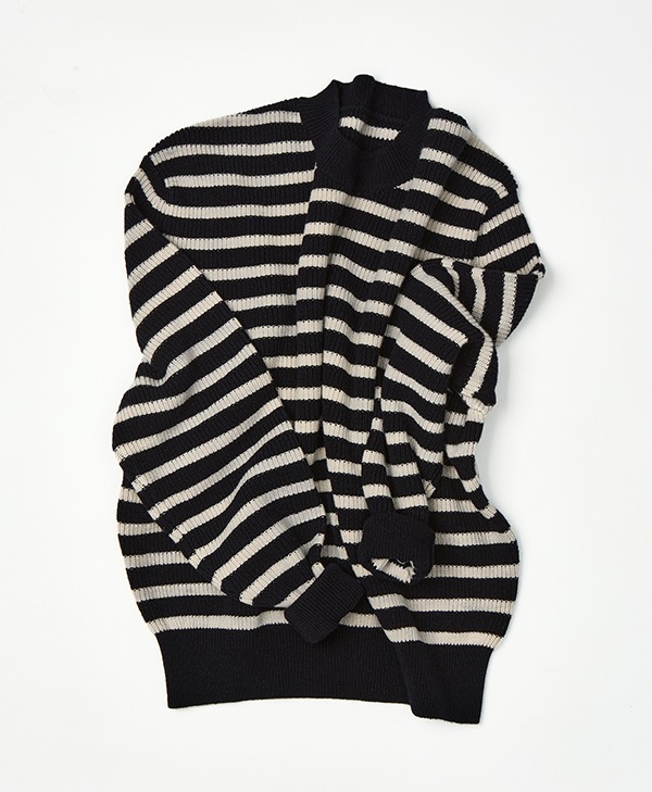 Wool french stripe sweater  - 2color  [품절임박]