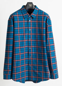 [Japan fabric]  Over check shirt [3 color]