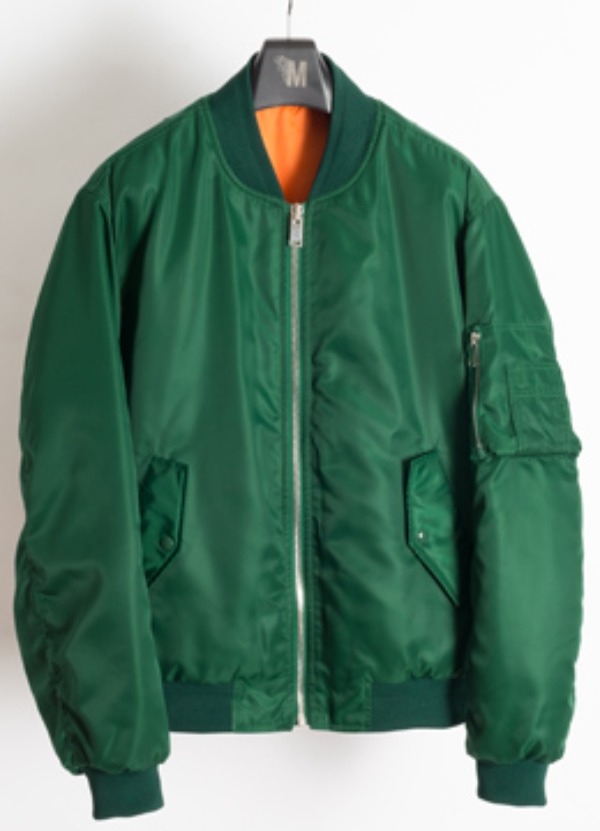 [Japan fabric] Minimal ma-1 jacket-forest green
