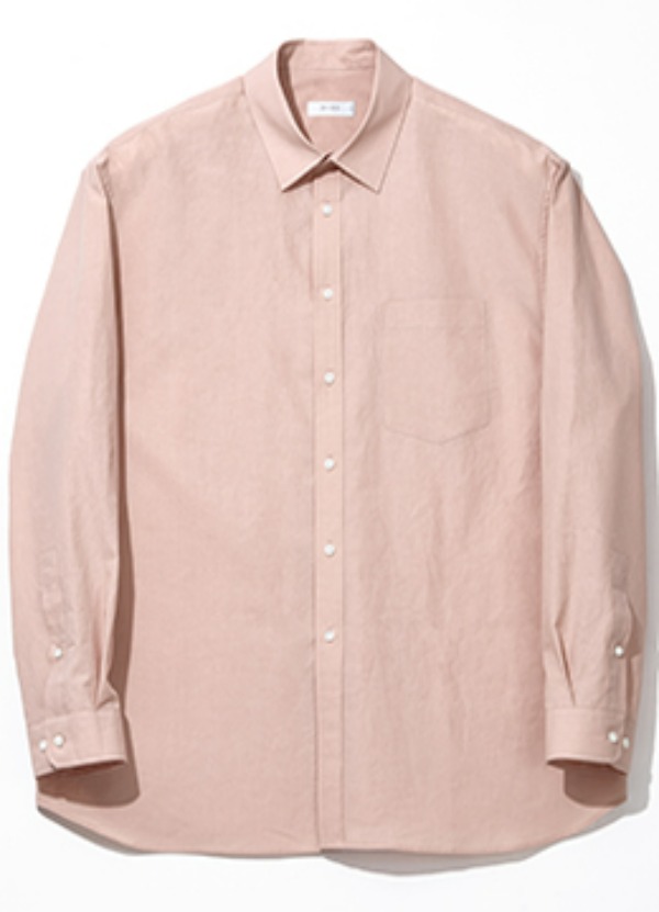 Cotton 80/1 typewriter cloth resilient finish signature shirts - dusty pink