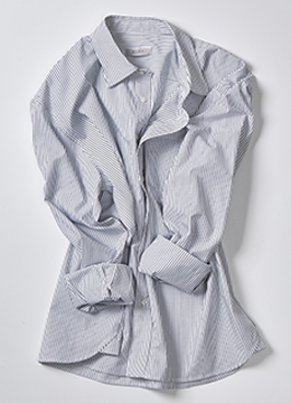 60&#039;s organic cotton pencil stripe shirt